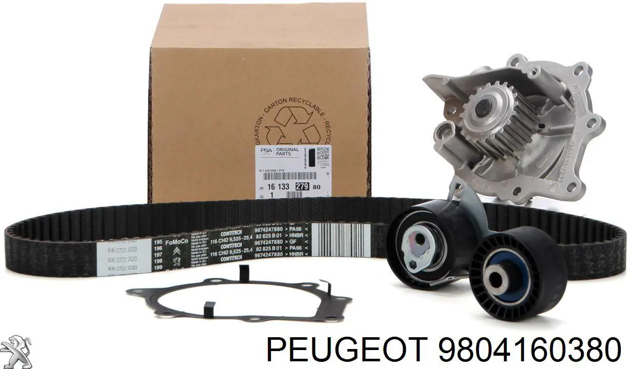 9804160380 Peugeot/Citroen Obudowa termostatu