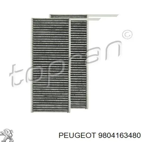 Filtr kabiny Peugeot/Citroen 9804163480 cena, od 16,58 USD