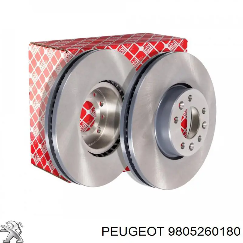 9805260180 Peugeot/Citroen Tarcza hamulcowa przednia