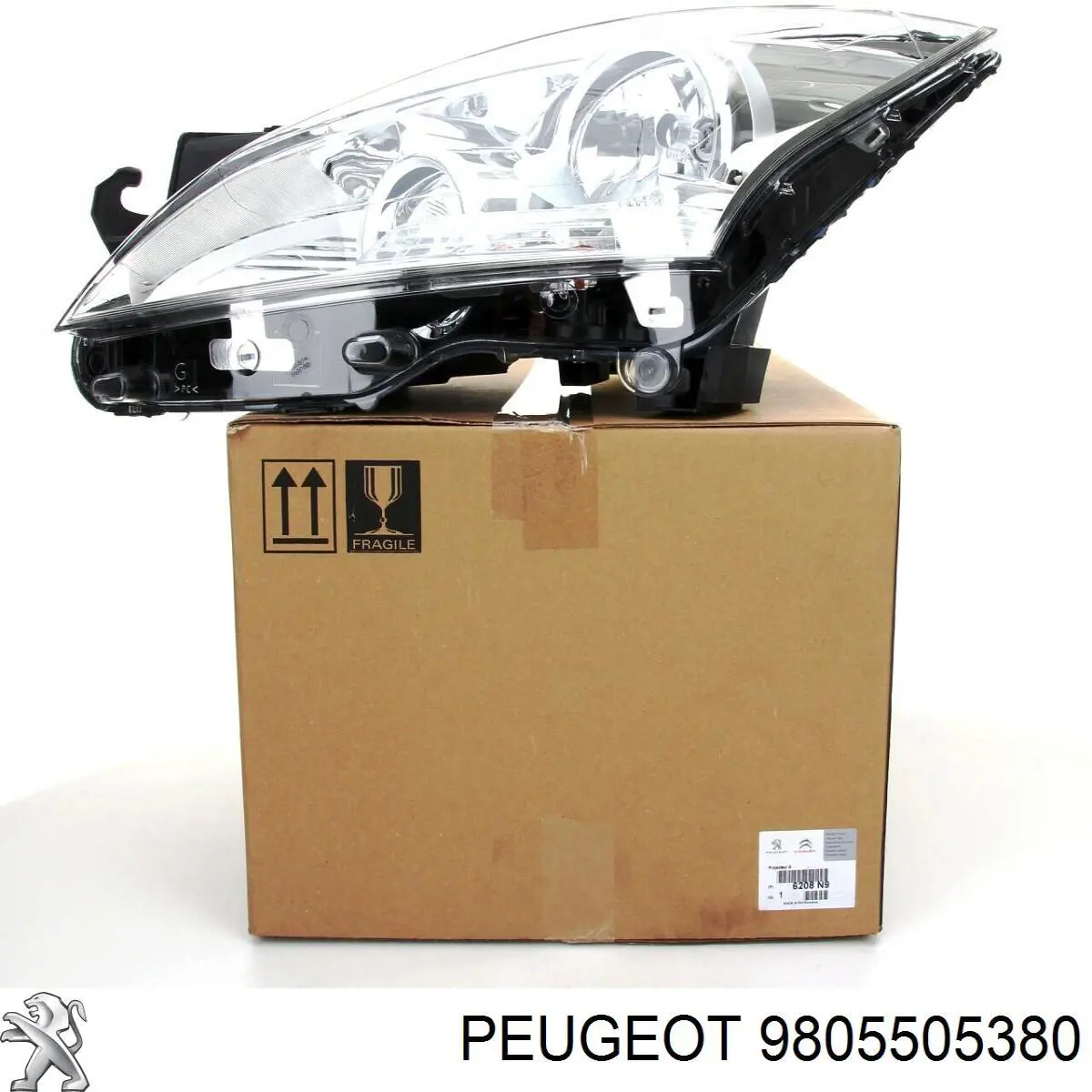 Reflektor prawy Peugeot/Citroen 9805505380 cena, od 594,10 USD