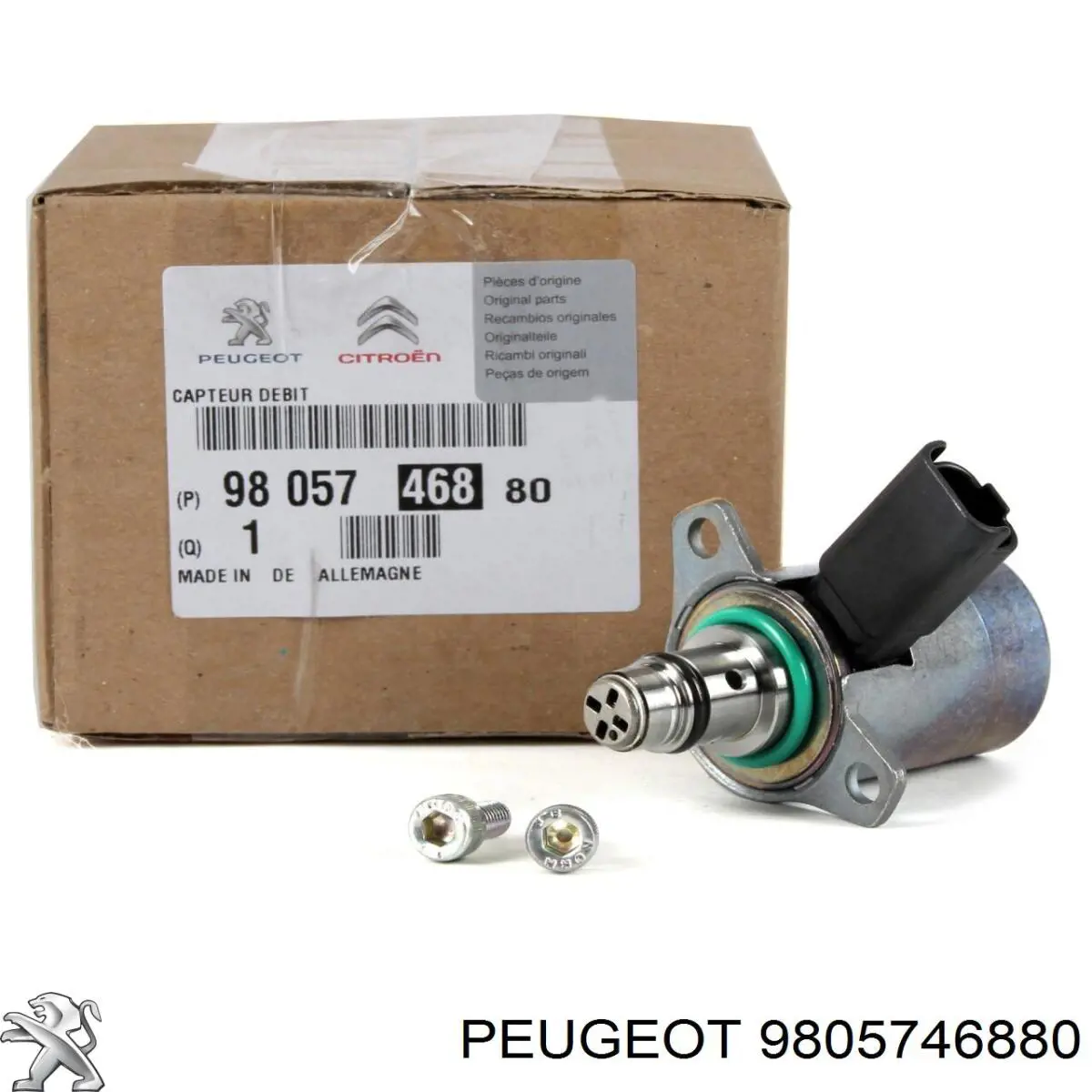 Do koszyka 9805746880 Peugeot/Citroen Zawór regulacji ciśnienia (zawór redukcyjny pompy wtryskowej) System Common-Rail