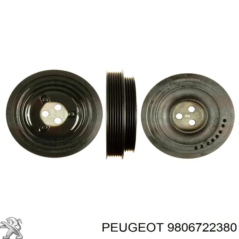 9806722380 Peugeot/Citroen Koło pasowe wału korbowego