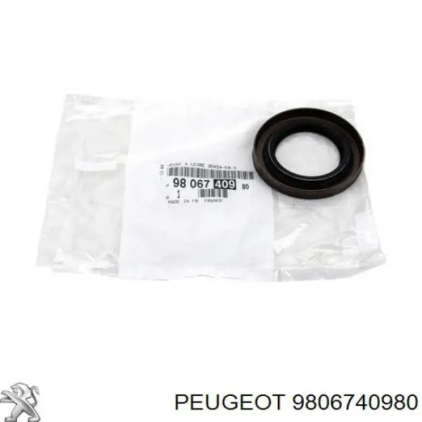 9806740980 Peugeot/Citroen Uszczelniacz półosi prawej mostu przedniego