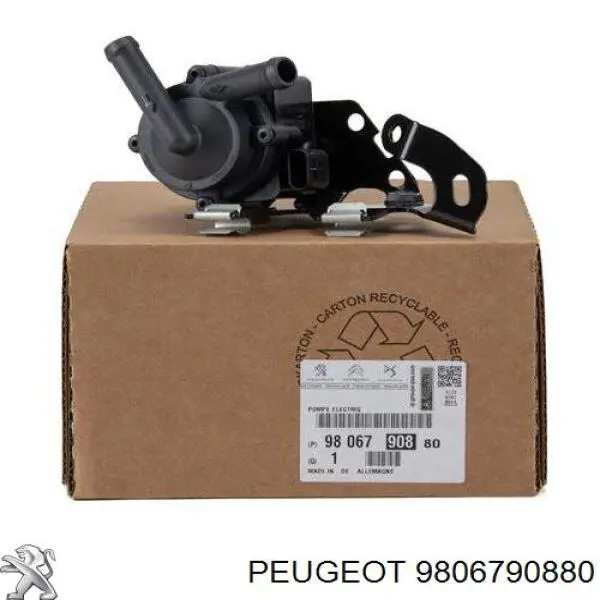 Pompa chłodzenia wodą, dodatkowa elektryczna Peugeot/Citroen 9806790880 cena, od 85,77 USD