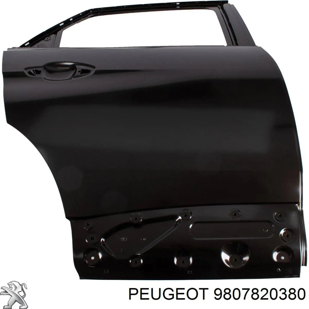 Drzwi przednie prawe 9807820380 Peugeot/Citroen