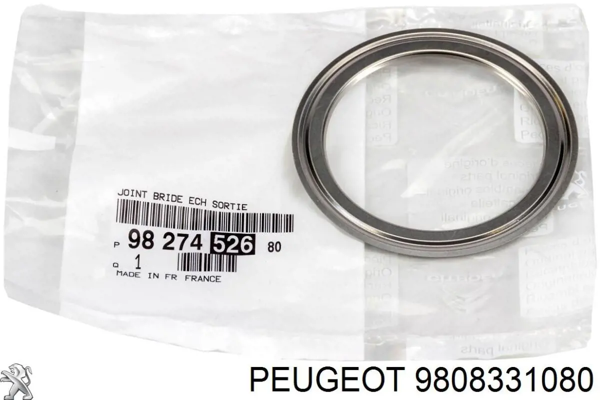 Do koszyka 9808331080 Peugeot/Citroen Uszczelka katalizatora tylna