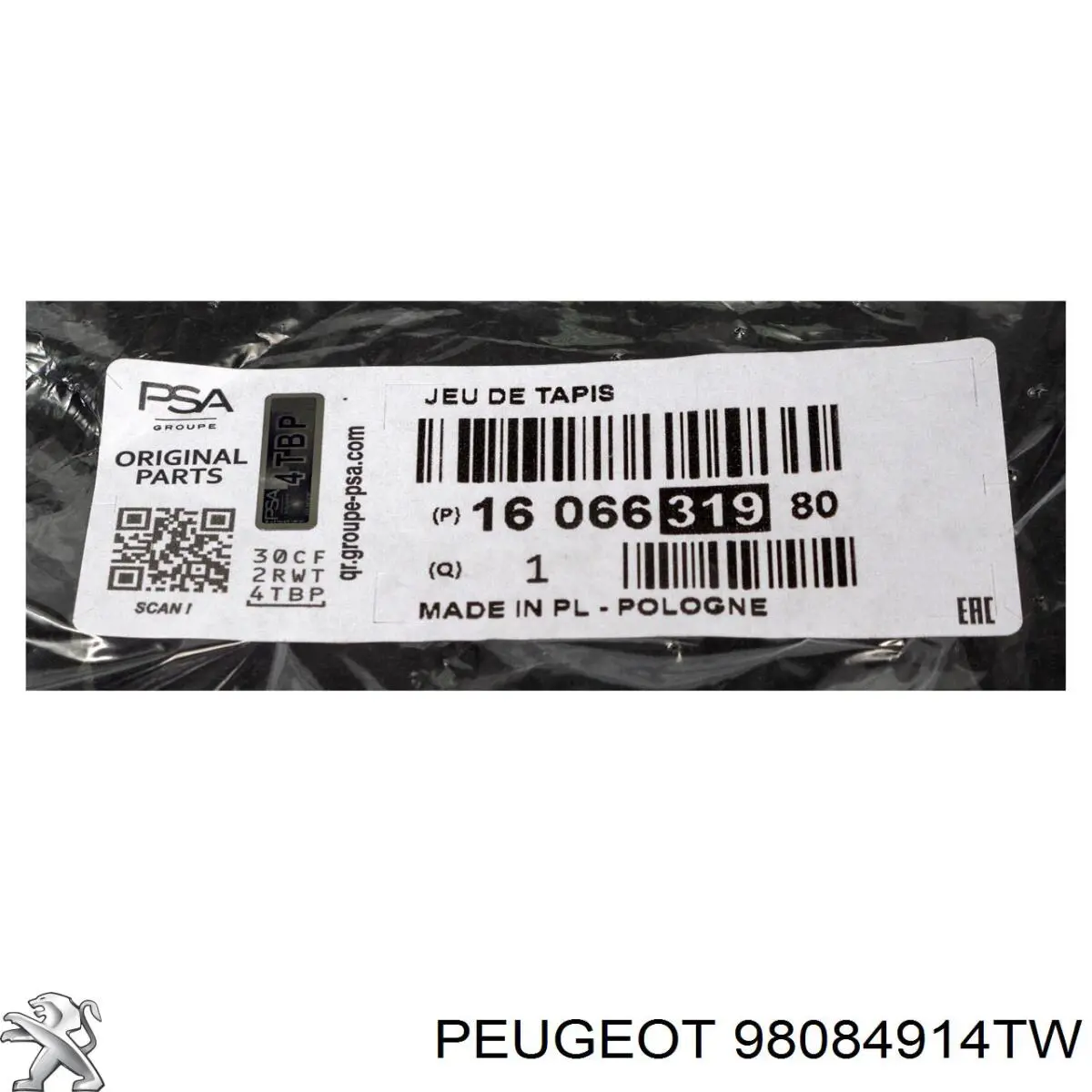98084914TW Peugeot/Citroen Kołpak do obręczy koła