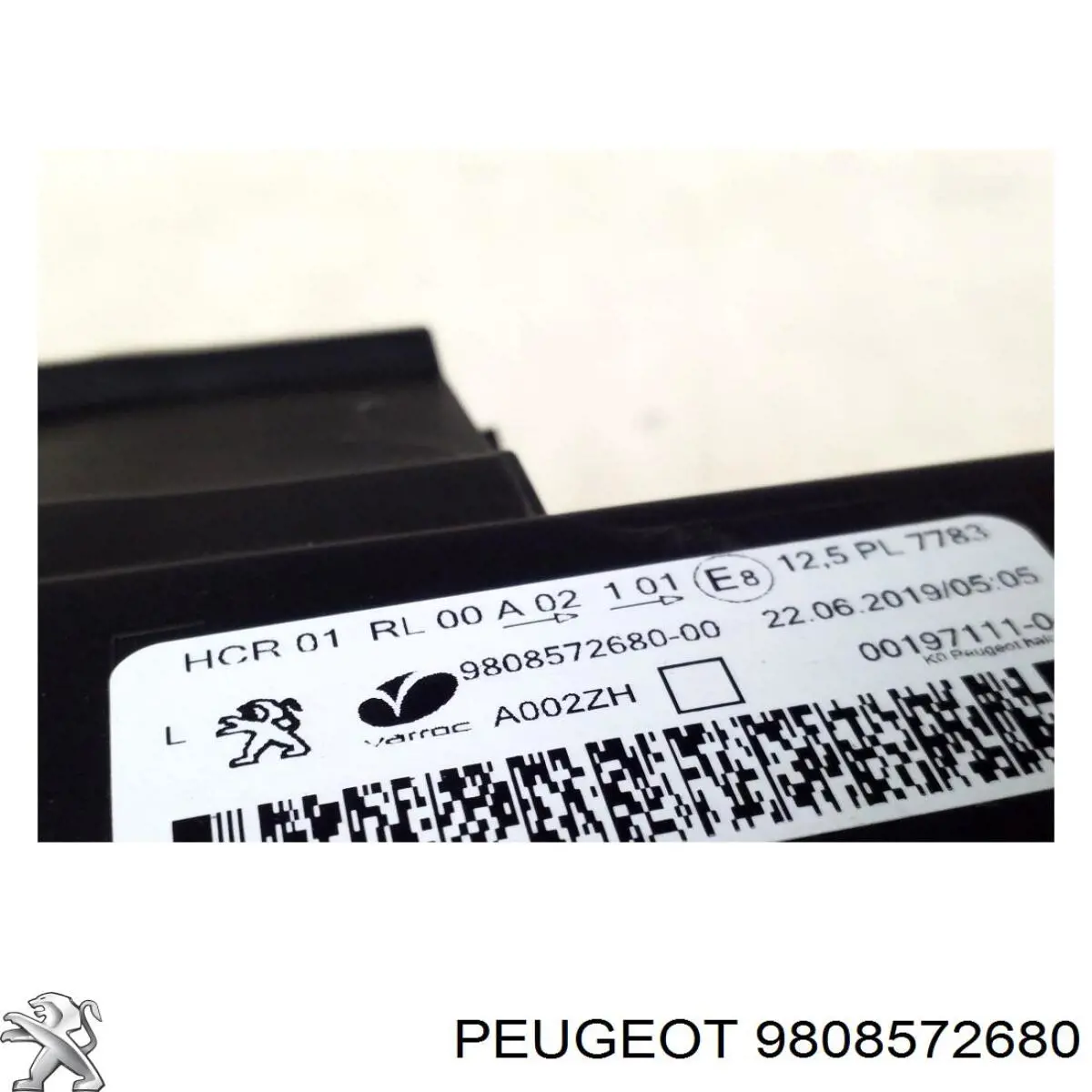 Do koszyka 9808572680 Peugeot/Citroen Reflektor lewy