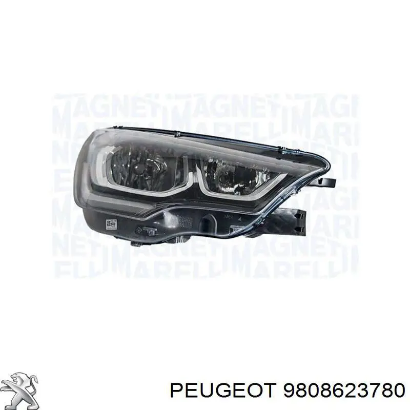 9808623780 Peugeot/Citroen Reflektor prawy