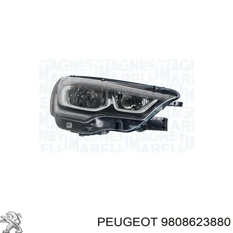 Reflektor lewy Peugeot/Citroen 9808623880 cena, od 454,42 USD
