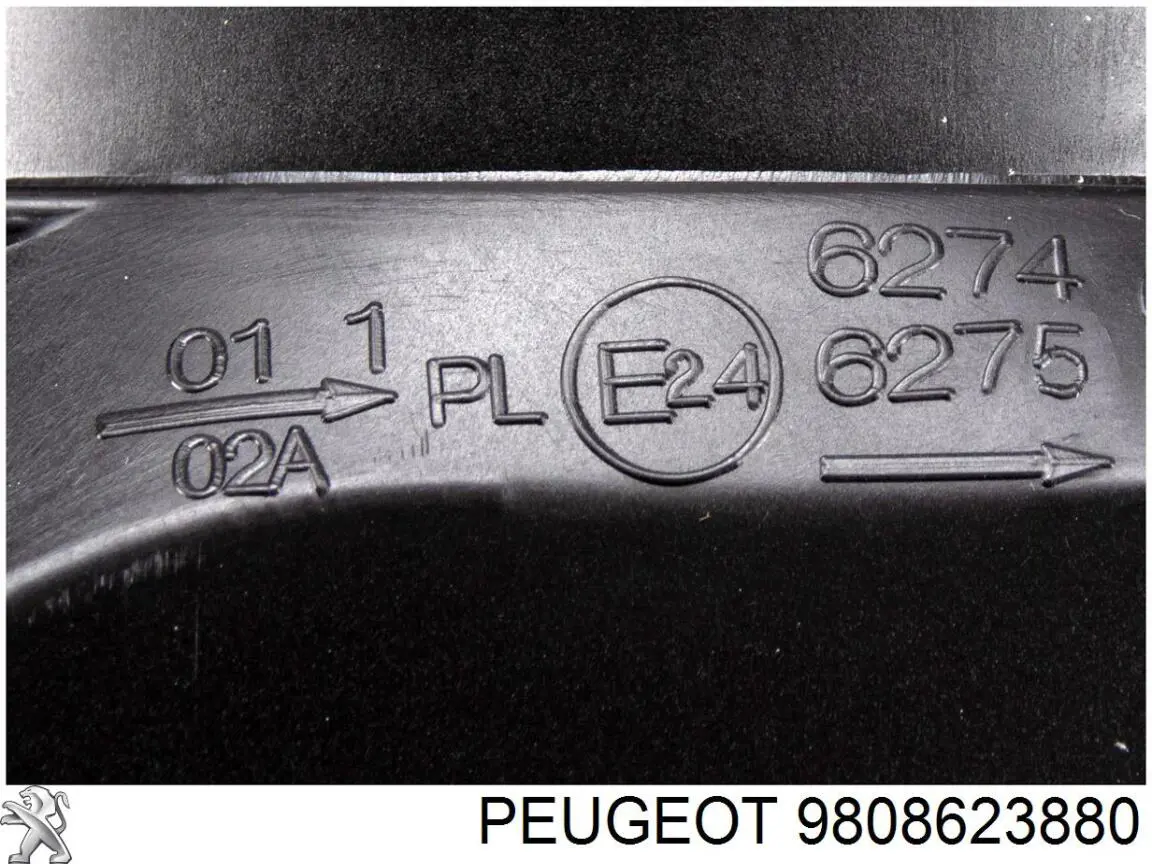 Do koszyka 9808623880 Peugeot/Citroen Reflektor lewy