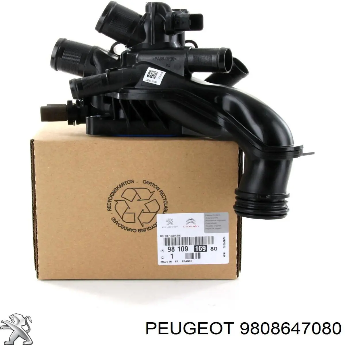 Obudowa termostatu Peugeot/Citroen 9808647080