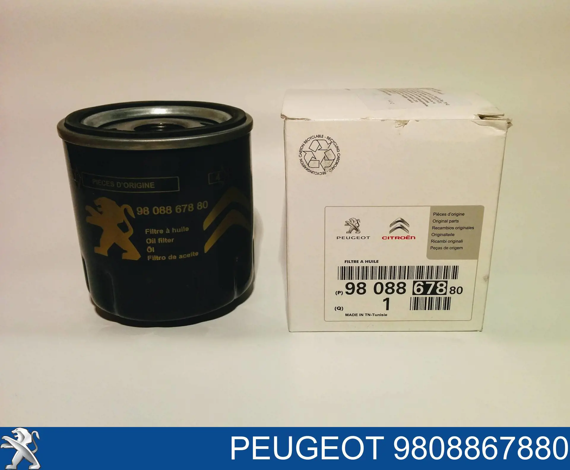 9808867880 Peugeot/Citroen Filtr oleju
