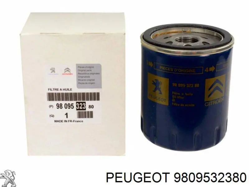 Do koszyka 9809532380 Peugeot/Citroen Filtr oleju