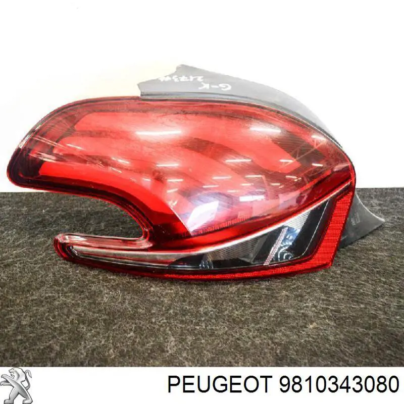 9810343080 Peugeot/Citroen Lampa zespolona tylna lewa