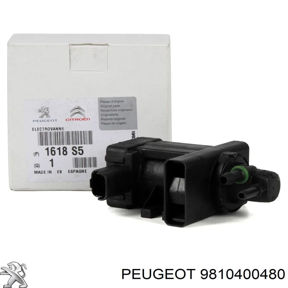 9810400480 Peugeot/Citroen Przetwornik ciśnienia (solenoid) doładowania