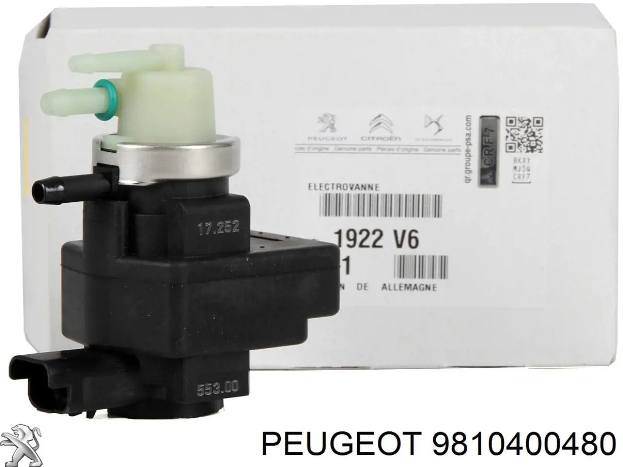 Przetwornik ciśnienia (solenoid) doładowania 9810400480 Peugeot/Citroen