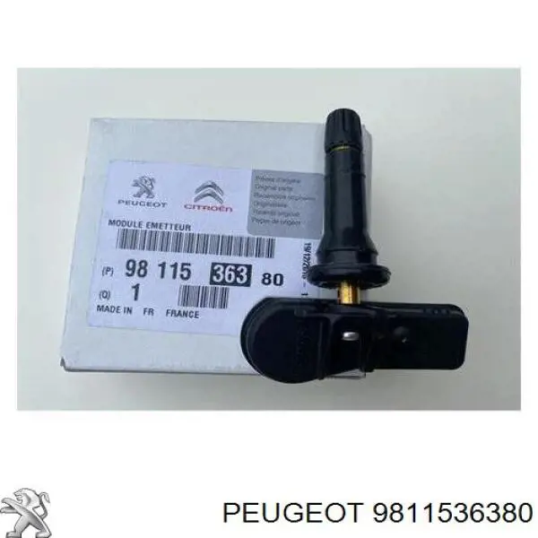 Czujnik ciśnienia w oponach 9811536380 Peugeot/Citroen