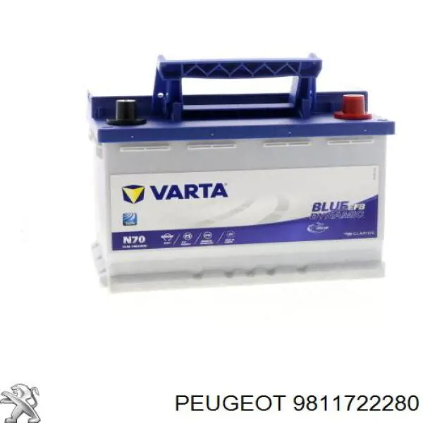 9811722280 Peugeot/Citroen Bateria (akumulator)