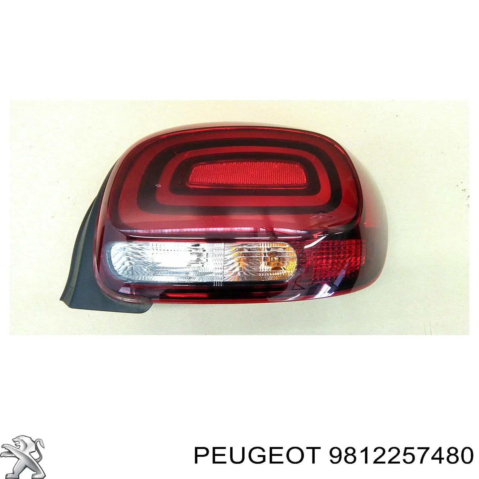 Do koszyka 9812257480 Peugeot/Citroen Lampa zespolona tylna prawa