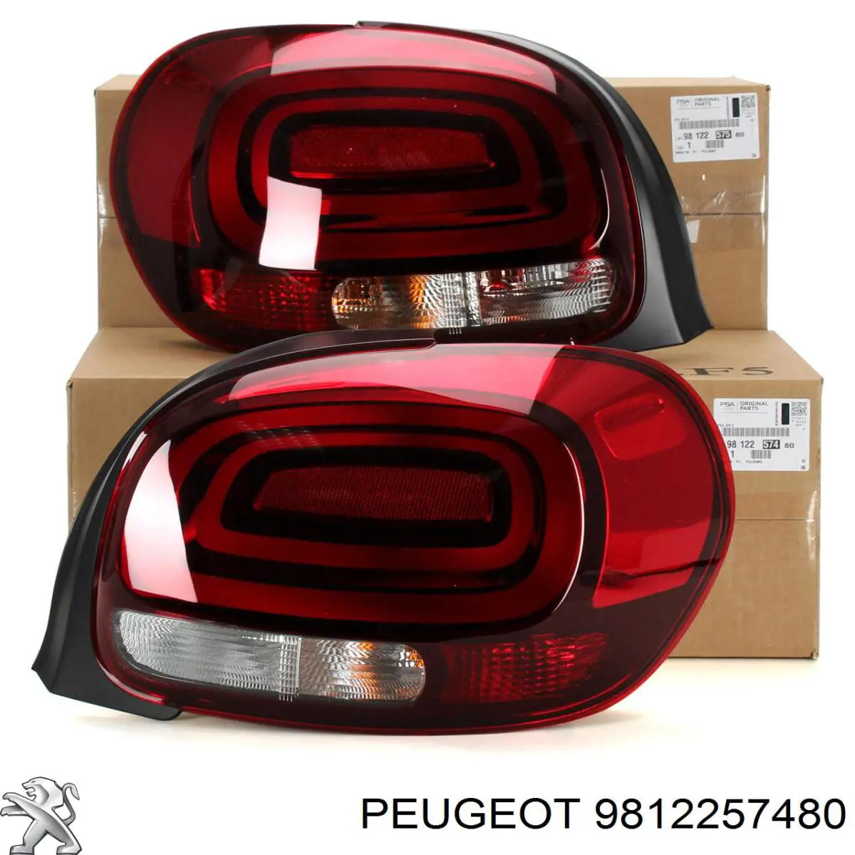 9812257480 Peugeot/Citroen Lampa zespolona tylna prawa