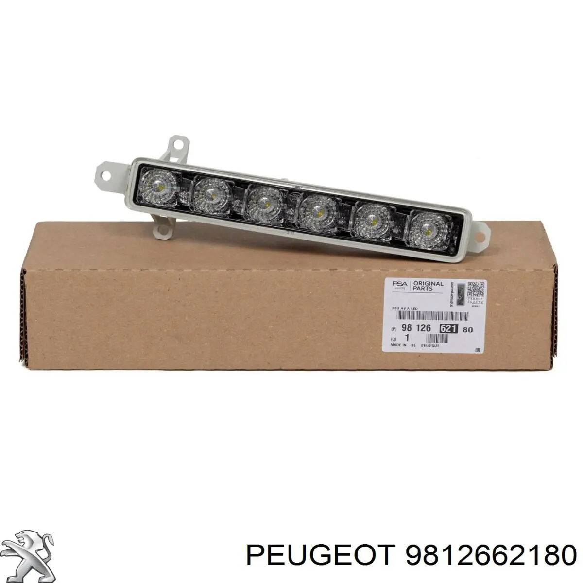 9812662180 Peugeot/Citroen Reflektor jazdy dziennej