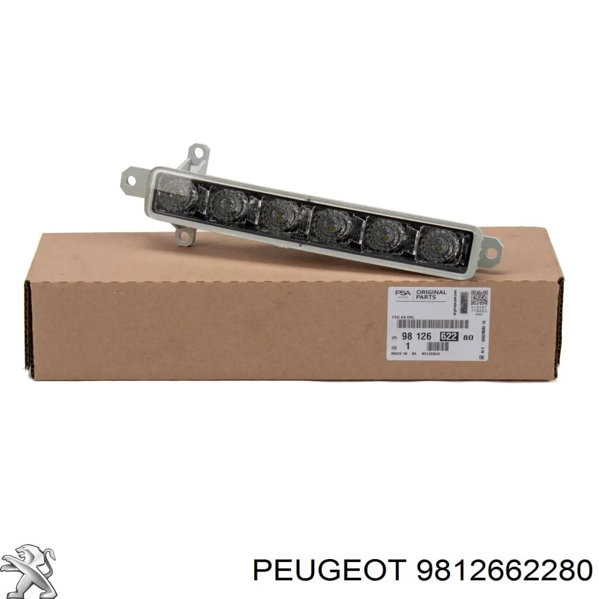 9812662280 Peugeot/Citroen Reflektor jazdy dziennej