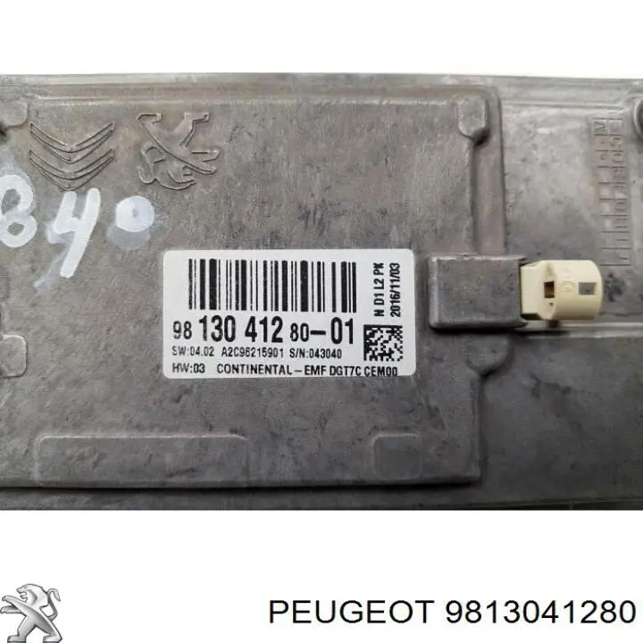 Wyświetlacz wielofunkcyjny 9825031680 Peugeot/Citroen