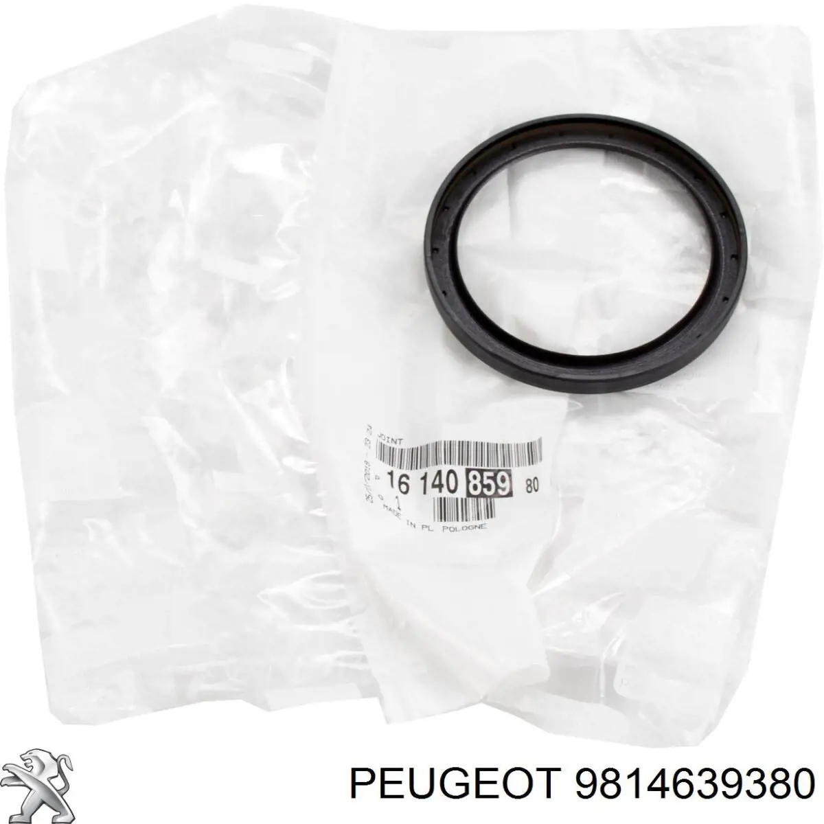 Uszczelka pokrywy przedniej silnika górna 9814639380 Peugeot/Citroen