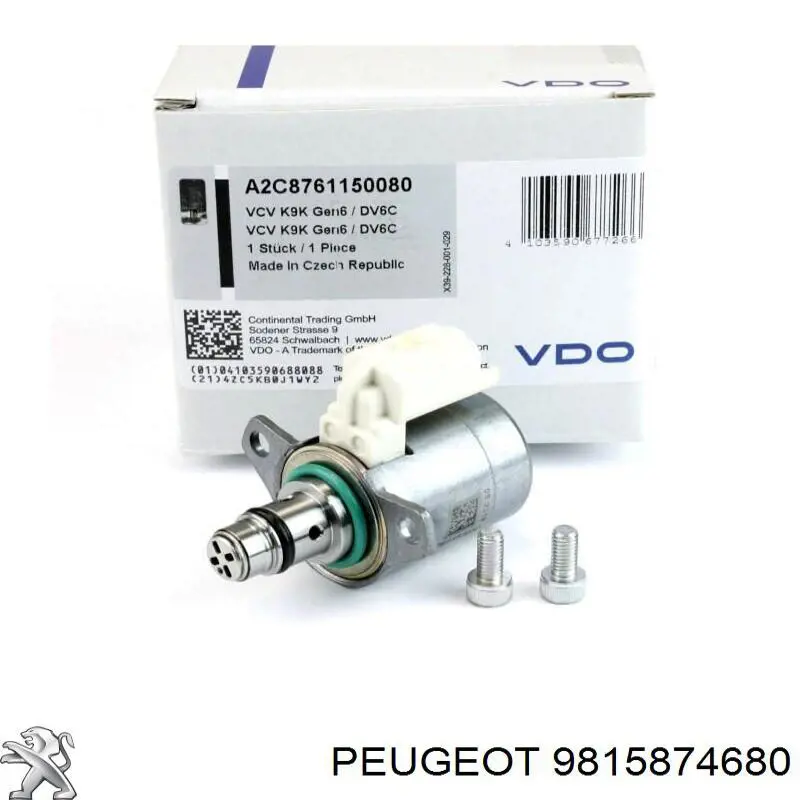 Do koszyka 9777 Meat&Doria Zawór regulacji ciśnienia (zawór redukcyjny pompy wtryskowej) System Common-Rail