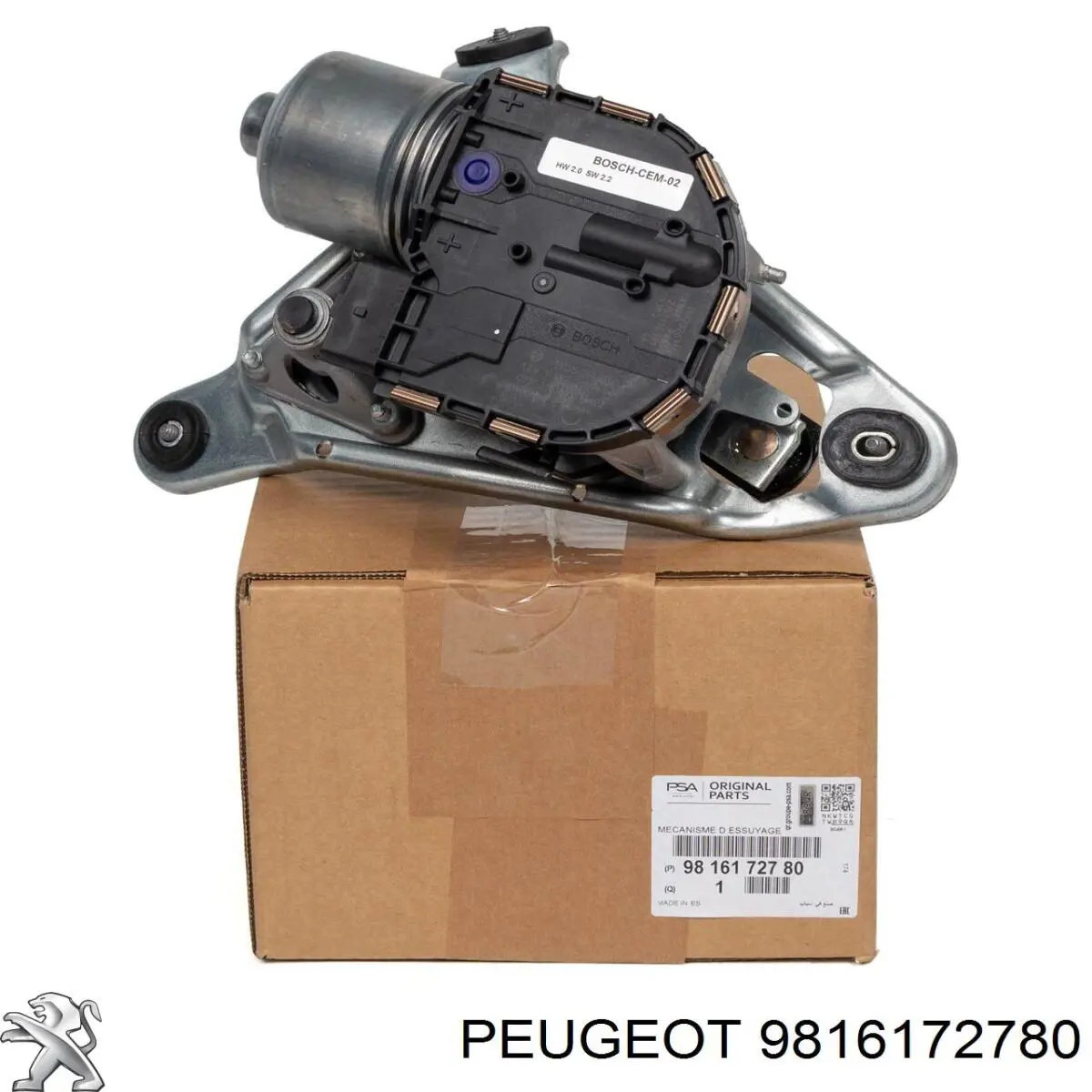 Silniczek wycieraczki szyby przedniej lewy Peugeot/Citroen 9816172780 cena, od 516,10 USD