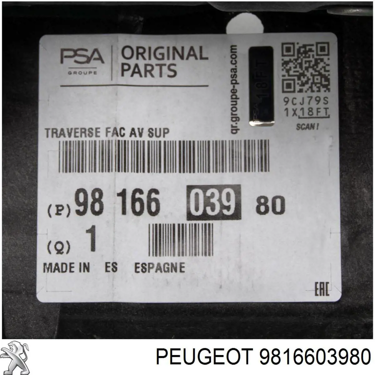 Osłona chłodnicy górna (panel mocowania reflektorów) Peugeot/Citroen 9816603980 cena, od 139,61 USD