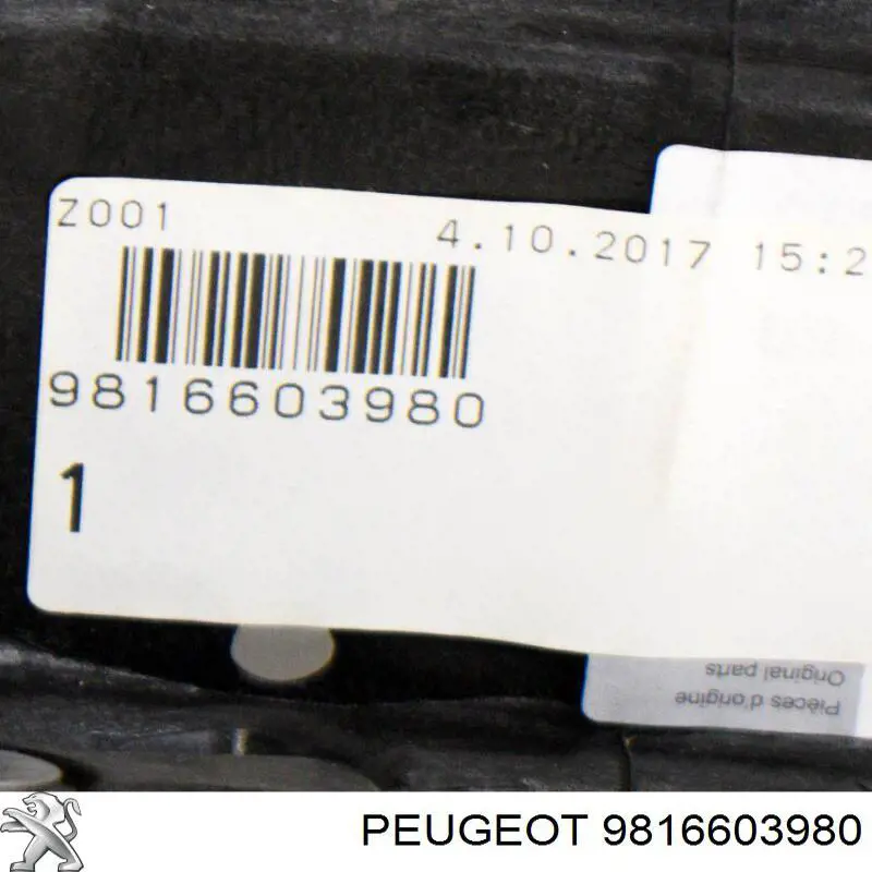 9816603980 Peugeot/Citroen Osłona chłodnicy górna (panel mocowania reflektorów)