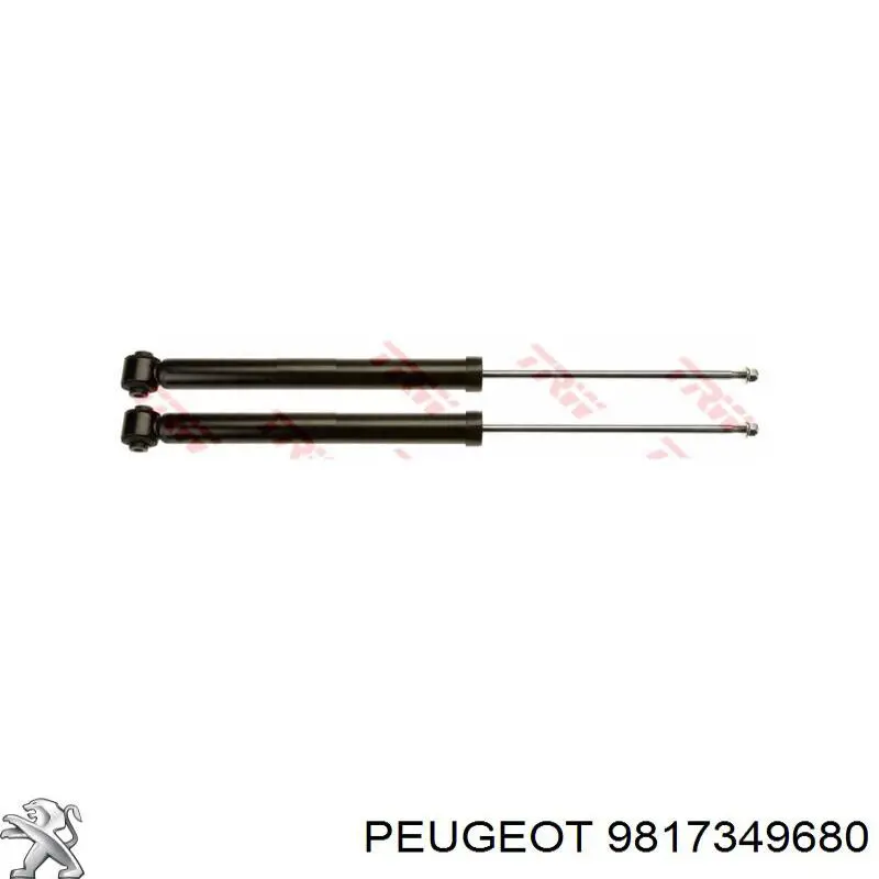 9817349680 Peugeot/Citroen Amortyzator tylny