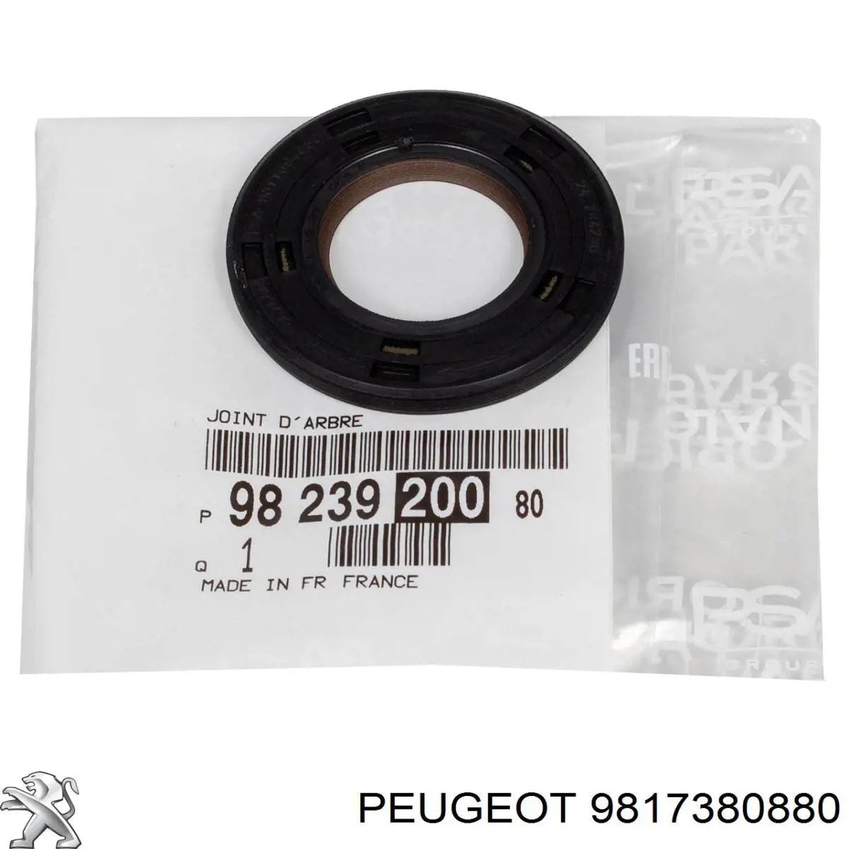 Uszczelka pokrywy zaworowej silnika, pierścień Peugeot/Citroen 9817380880