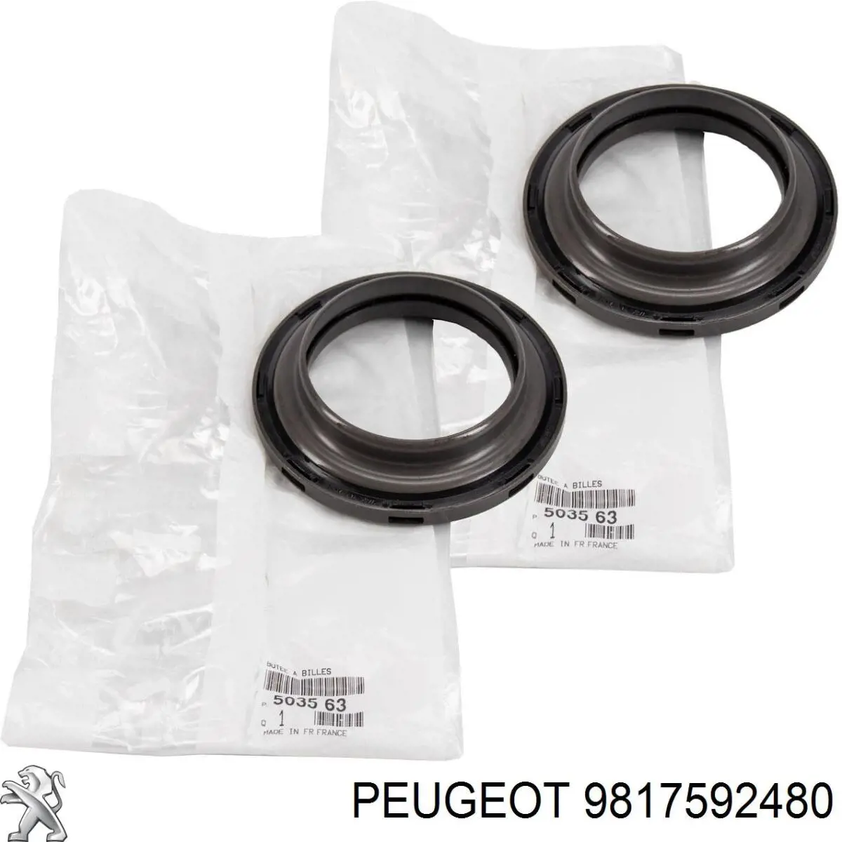 Łożysko podporowe amortyzatora przedniego 9817592480 Peugeot/Citroen