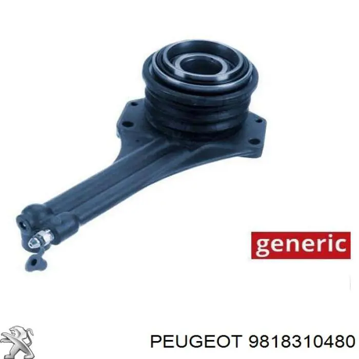 9818310480 Peugeot/Citroen Cylinder roboczy sprzęgła (wysprzęglik) w komplecie z łożyskiem wyciskowym