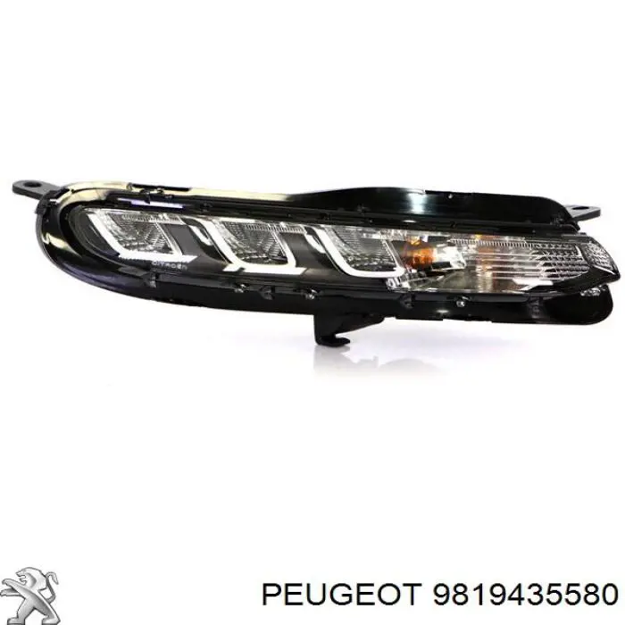 9819435580 Peugeot/Citroen Reflektor do jazdy dziennej prawy