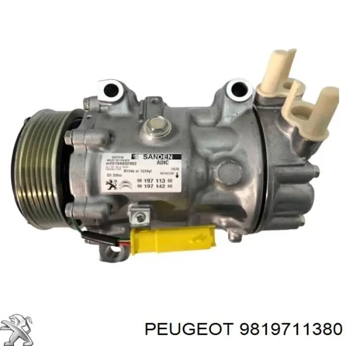 9819711380 Peugeot/Citroen Sprężarka klimatyzacji