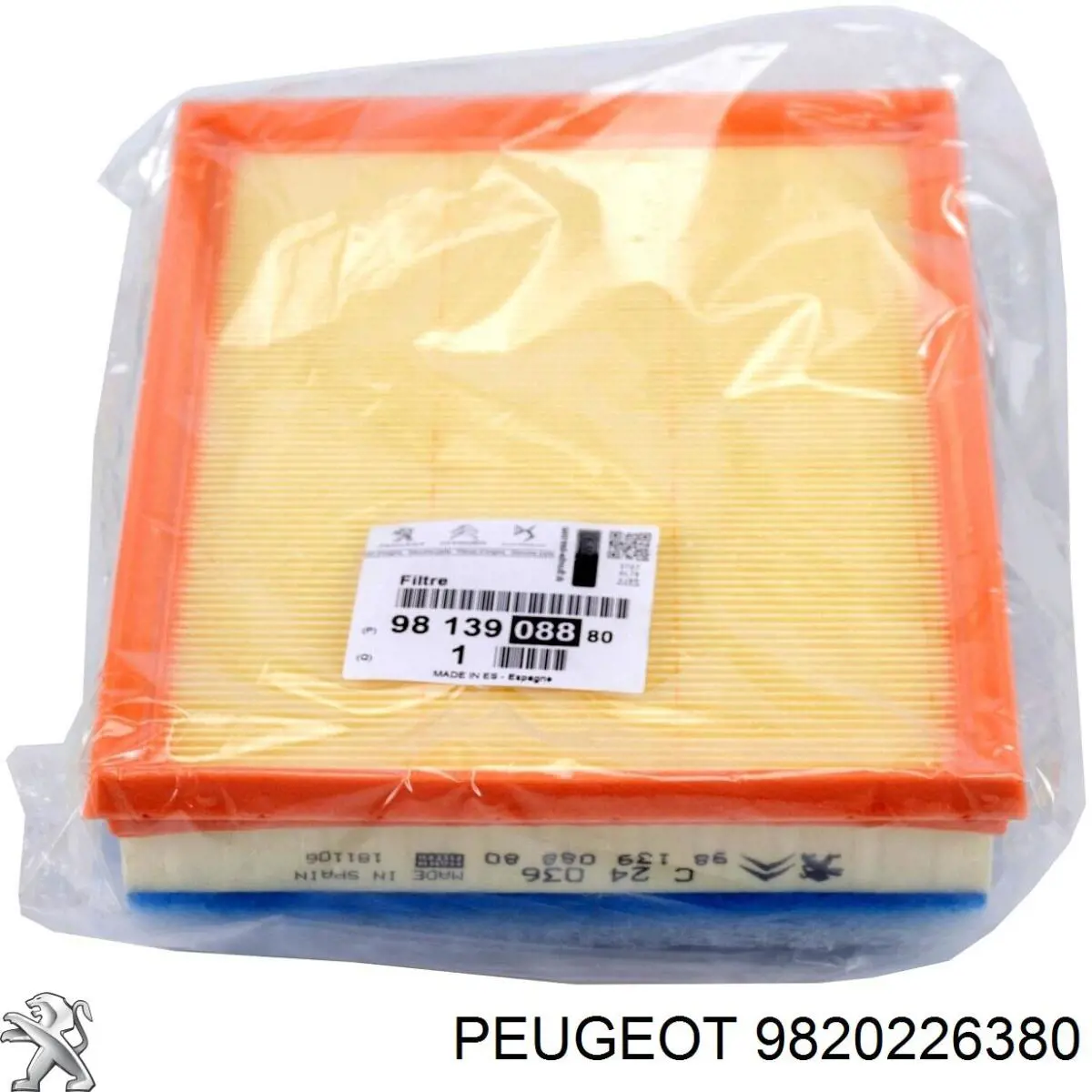 9820226380 Peugeot/Citroen Filtr paliwa