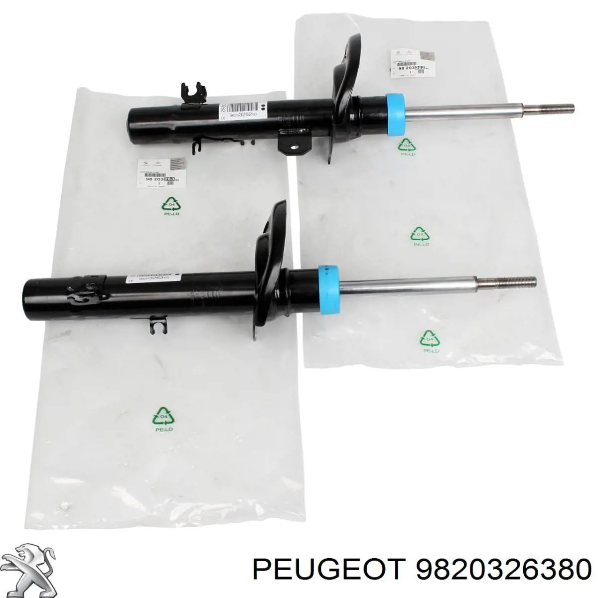 Do koszyka 9820326380 Peugeot/Citroen Amortyzator przedni lewy