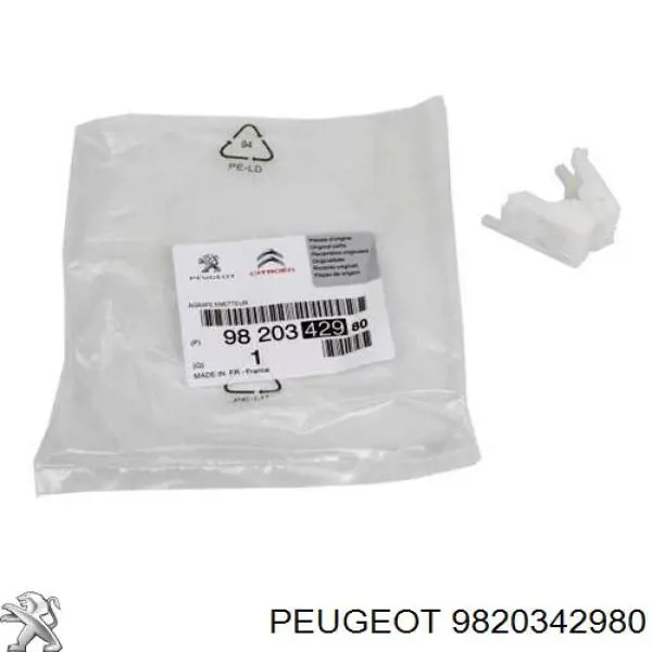 9820342980 Peugeot/Citroen Spinka pedału linki sprzęgła