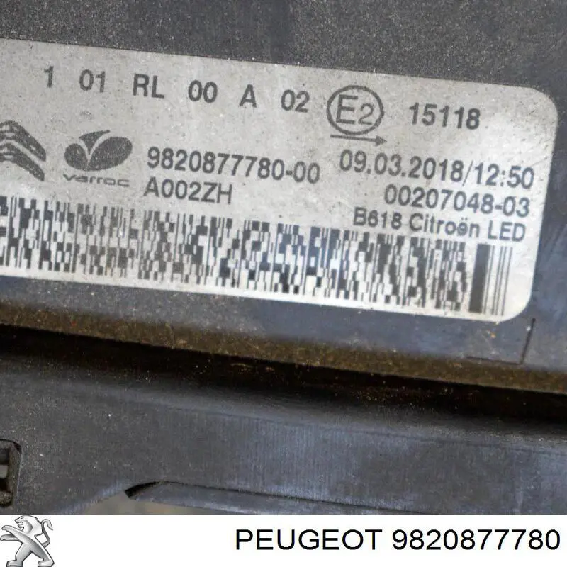  Peugeot/Citroen 9820877780