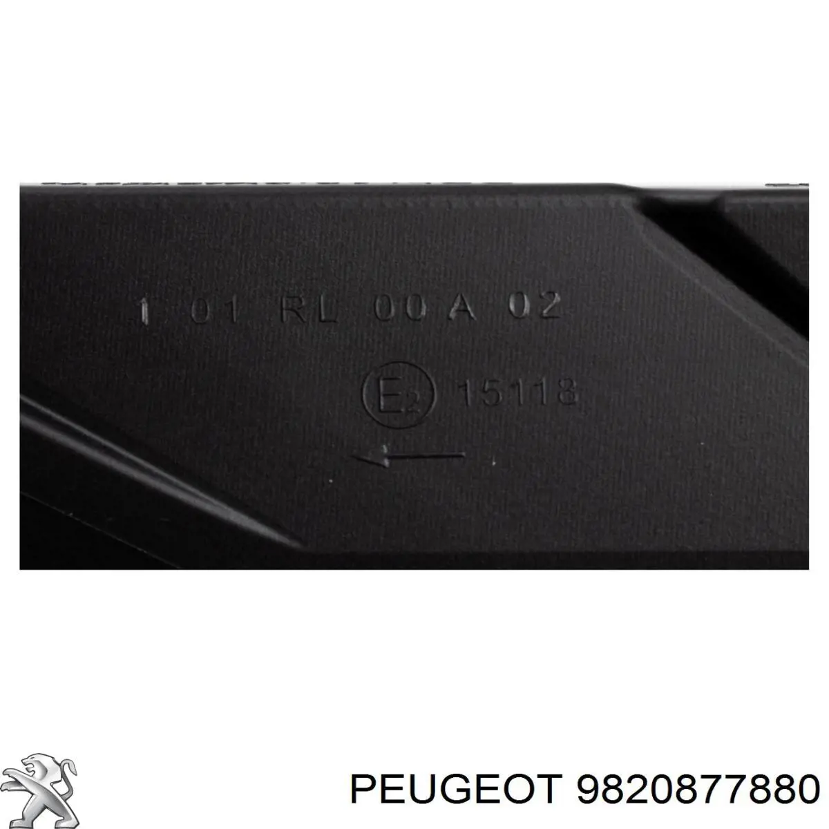 9820877880 Peugeot/Citroen Lampa przeciwmgielna prawa