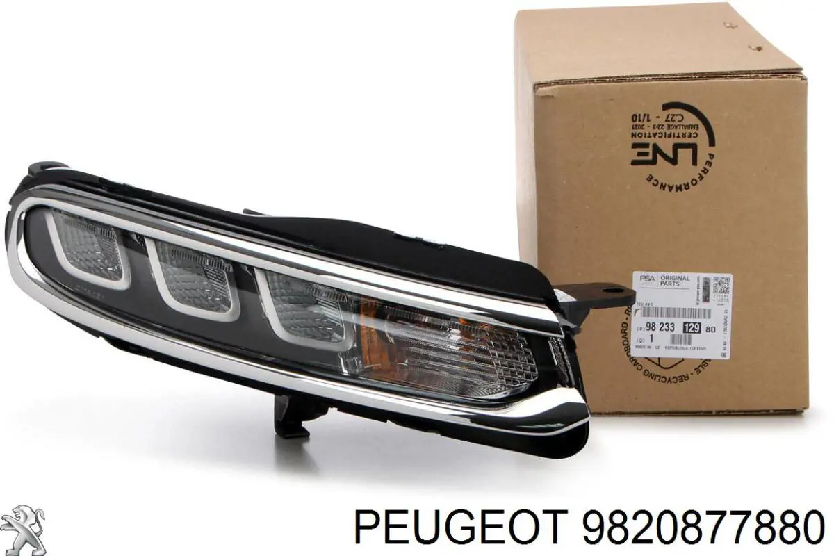 Lampa przeciwmgielna prawa Peugeot/Citroen 9820877880