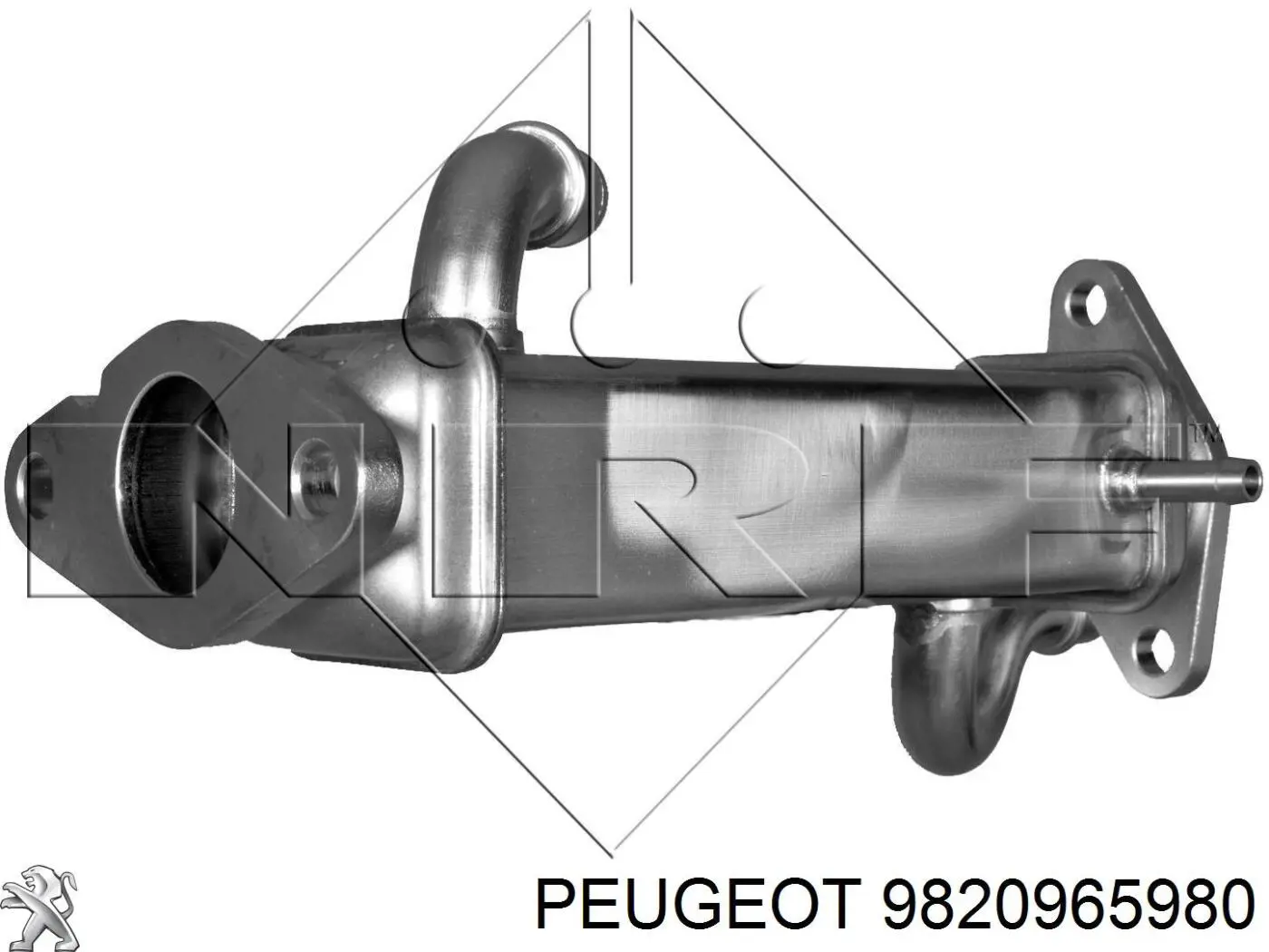Chłodnica układu recyrkulacji spalin EGR Peugeot/Citroen 9820965980 cena, od 229,31 USD
