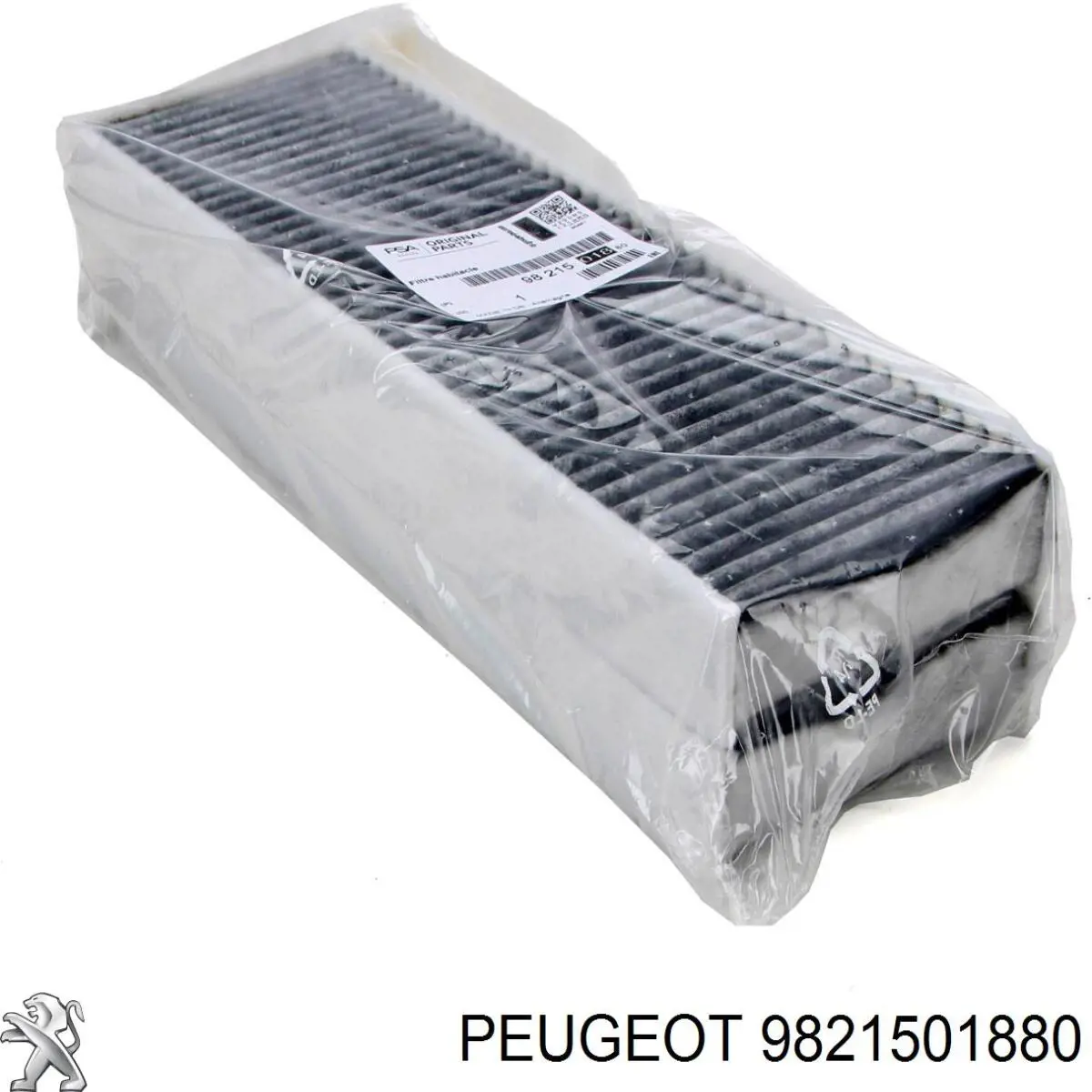 Do koszyka 9821501880 Peugeot/Citroen Filtr kabiny