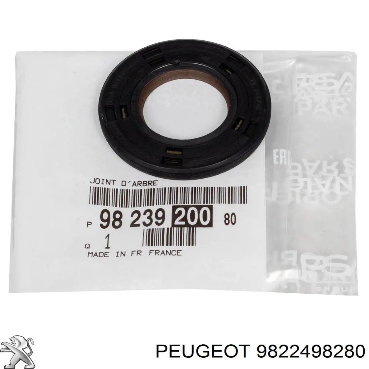 Uszczelniacz półosi lewej mostu przedniego Peugeot/Citroen 9822498280 cena, od 71,35 USD