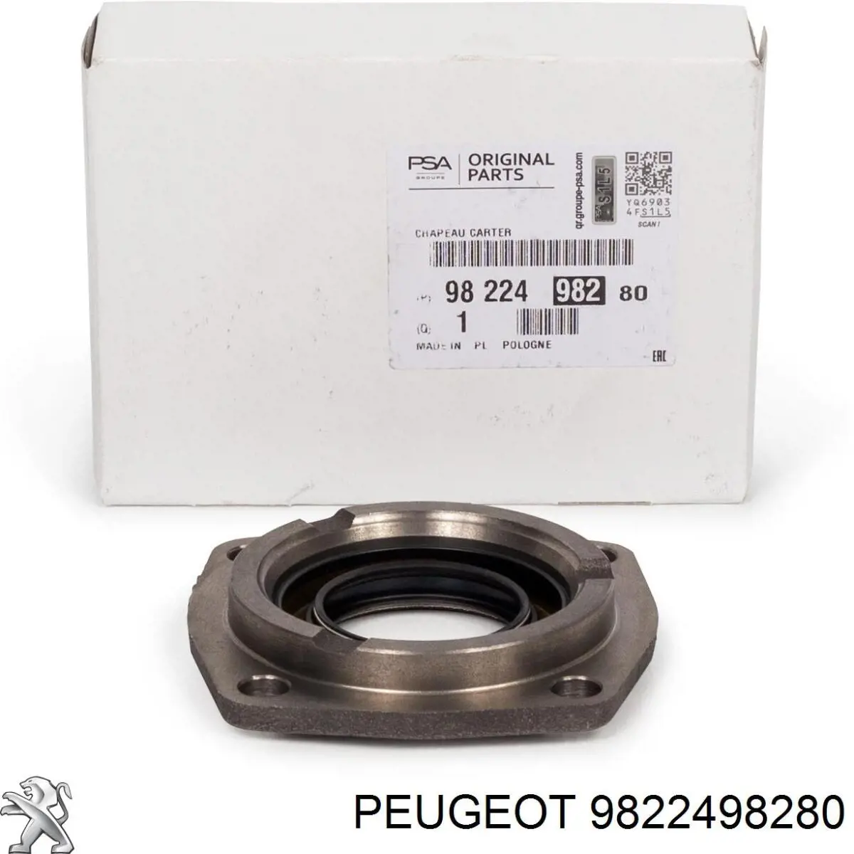 9822498280 Peugeot/Citroen Uszczelniacz półosi lewej mostu przedniego