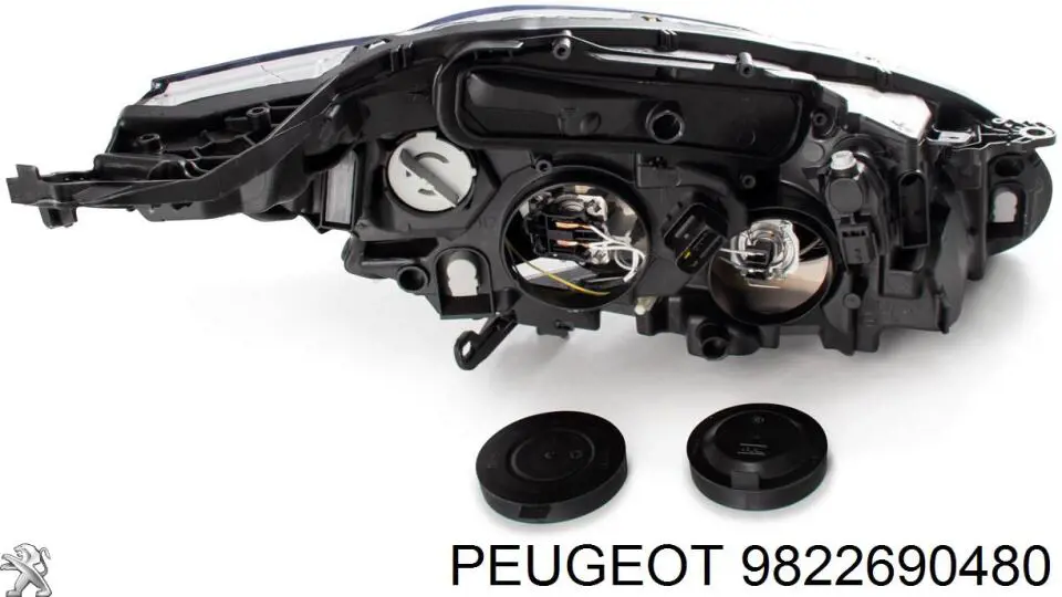 Reflektor prawy Peugeot/Citroen 9822690480 cena, od 118,14 USD